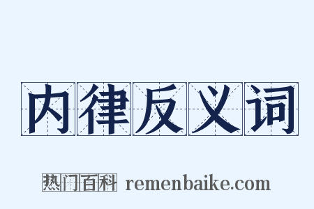 内律反义词是什么意思的图片